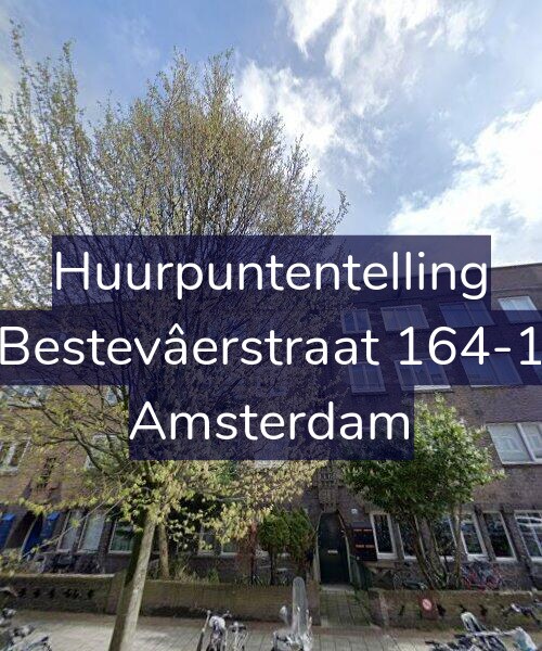 Foto gevel Huurpuntentelling voor Bestevâerstraat 164-1, Amsterdam