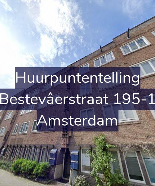Foto gevel Huurpuntentelling voor Bestevâerstraat 195-1, Amsterdam