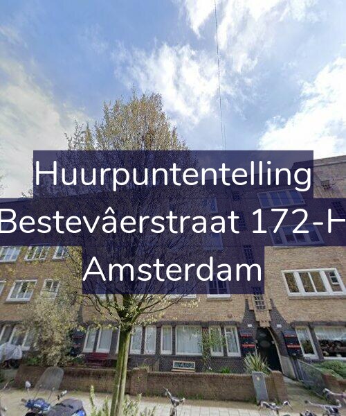 Foto gevel Huurpuntentelling voor Bestevâerstraat 172-H, Amsterdam