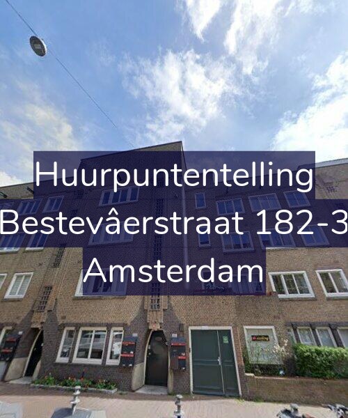 Foto gevel Huurpuntentelling voor Bestevâerstraat 182-3, Amsterdam