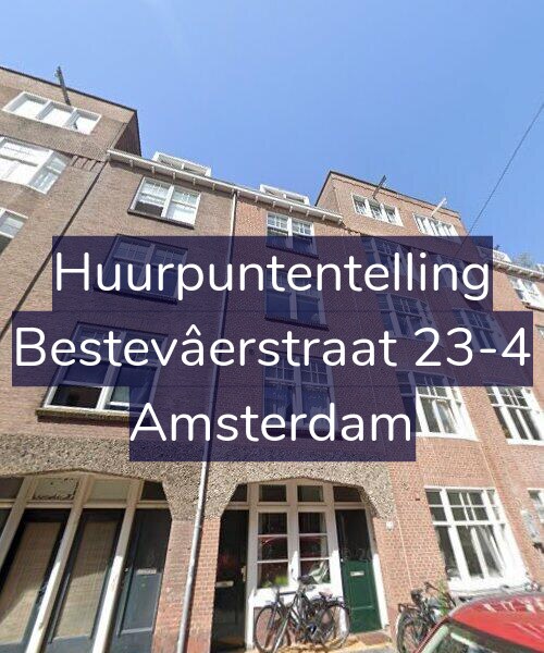 Foto gevel Huurpuntentelling voor Bestevâerstraat 23-4, Amsterdam