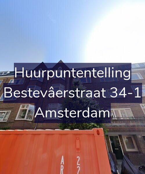 Foto gevel Huurpuntentelling voor Bestevâerstraat 34-1, Amsterdam
