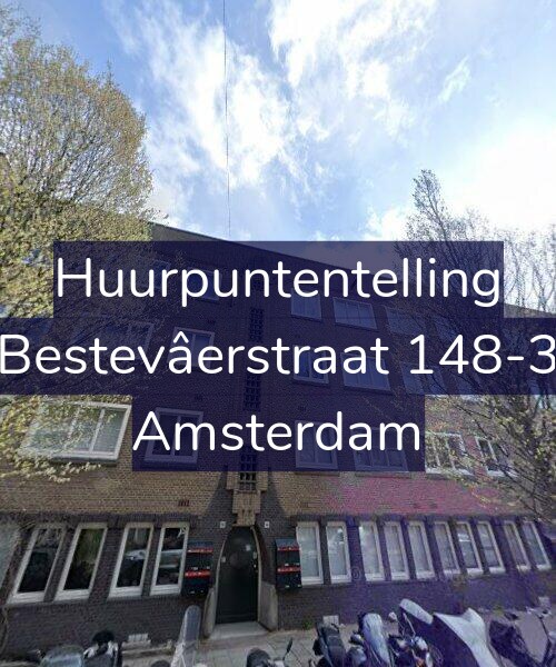 Foto gevel Huurpuntentelling voor Bestevâerstraat 148-3, Amsterdam