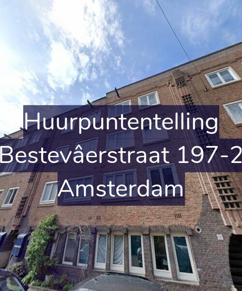 Foto gevel Huurpuntentelling voor Bestevâerstraat 197-2, Amsterdam
