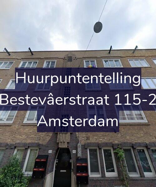 Foto gevel Huurpuntentelling voor Bestevâerstraat 115-2, Amsterdam