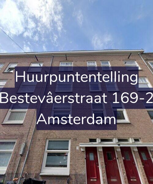 Foto gevel Huurpuntentelling voor Bestevâerstraat 169-2, Amsterdam