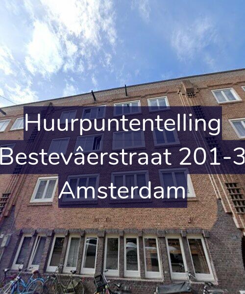 Foto gevel Huurpuntentelling voor Bestevâerstraat 201-3, Amsterdam