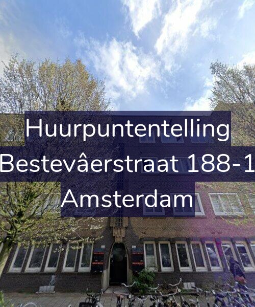 Foto gevel Huurpuntentelling voor Bestevâerstraat 188-1, Amsterdam