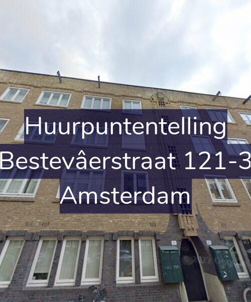Foto gevel Huurpuntentelling voor Bestevâerstraat 121-3, Amsterdam