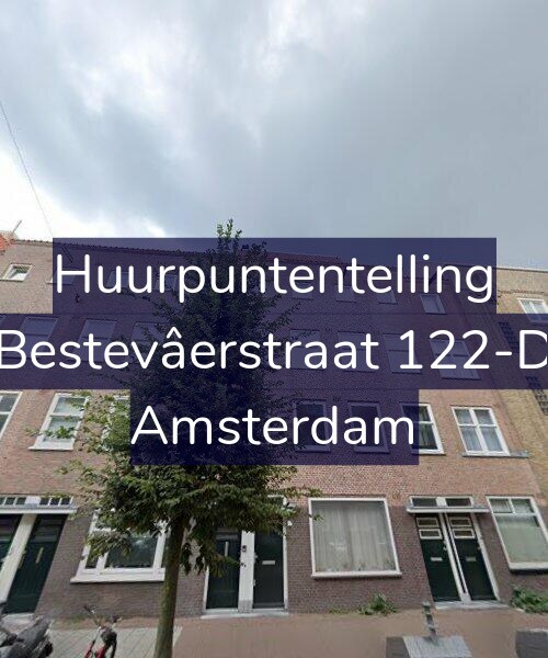 Foto gevel Huurpuntentelling voor Bestevâerstraat 122-D, Amsterdam
