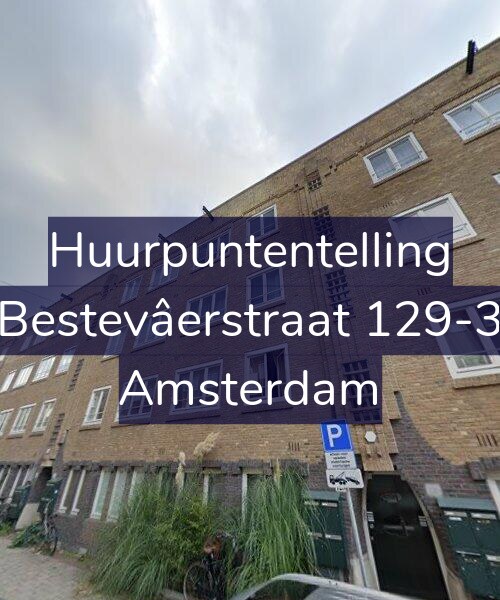 Foto gevel Huurpuntentelling voor Bestevâerstraat 129-3, Amsterdam