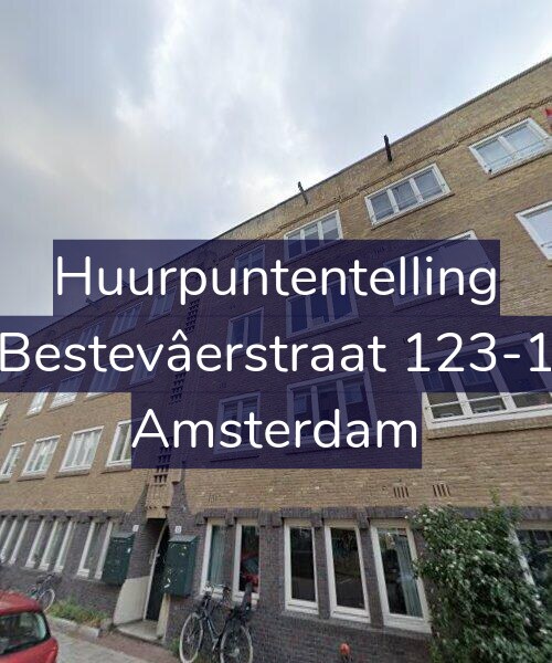 Foto gevel Huurpuntentelling voor Bestevâerstraat 123-1, Amsterdam