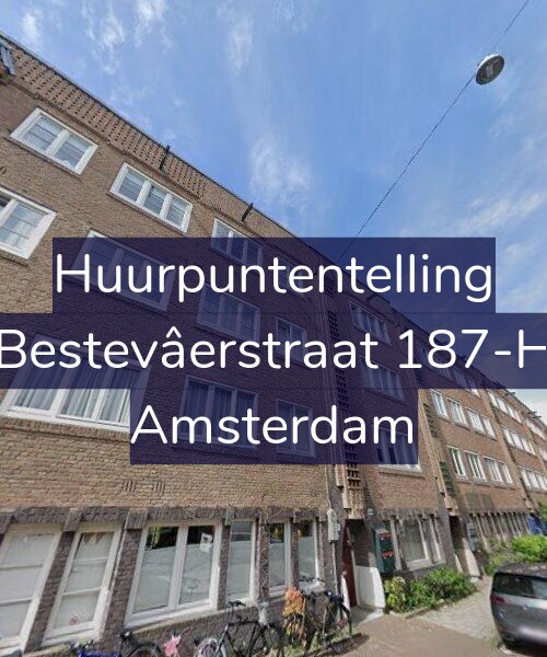 Foto gevel Huurpuntentelling voor Bestevâerstraat 187-H, Amsterdam