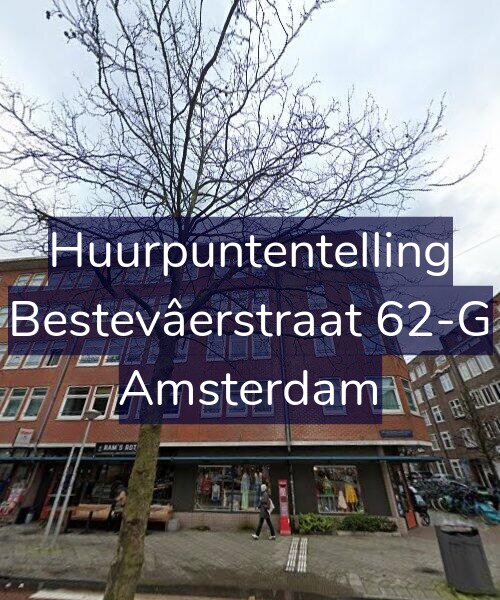 Foto gevel Huurpuntentelling voor Bestevâerstraat 62-G, Amsterdam