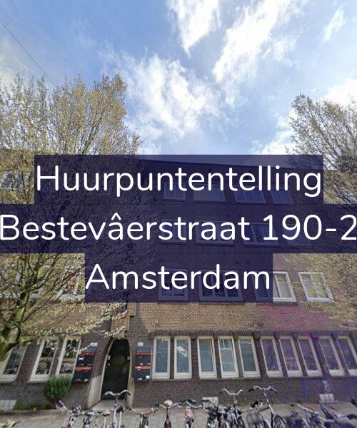 Foto gevel Huurpuntentelling voor Bestevâerstraat 190-2, Amsterdam