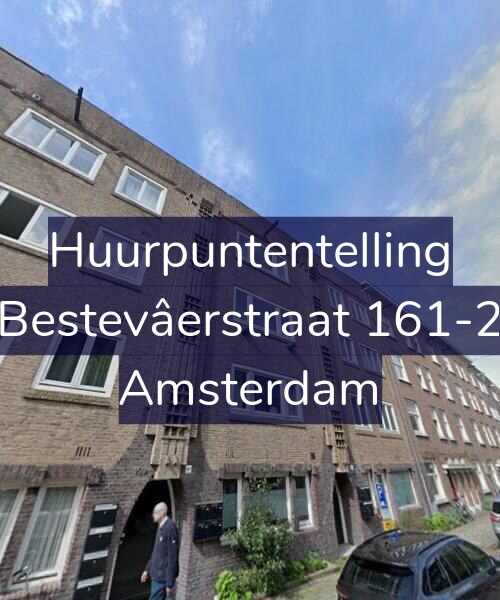 Foto gevel Huurpuntentelling voor Bestevâerstraat 161-2, Amsterdam