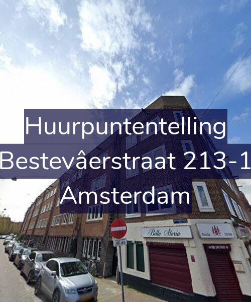 Foto gevel Huurpuntentelling voor Bestevâerstraat 213-1, Amsterdam