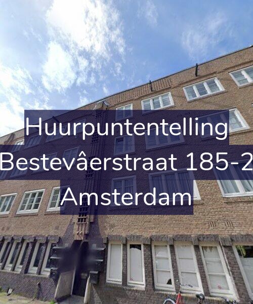 Foto gevel Huurpuntentelling voor Bestevâerstraat 185-2, Amsterdam
