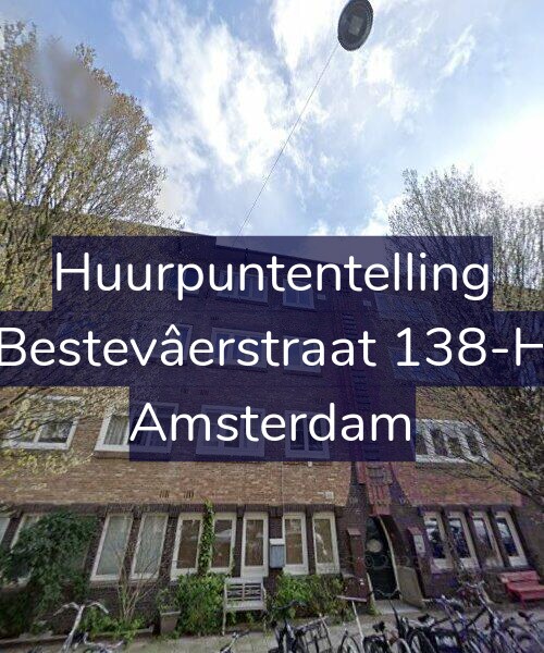 Foto gevel Huurpuntentelling voor Bestevâerstraat 138-H, Amsterdam