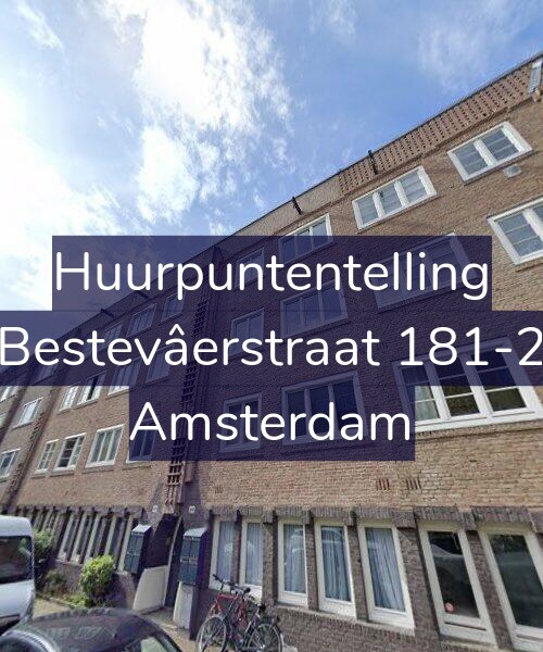 Foto gevel Huurpuntentelling voor Bestevâerstraat 181-2, Amsterdam