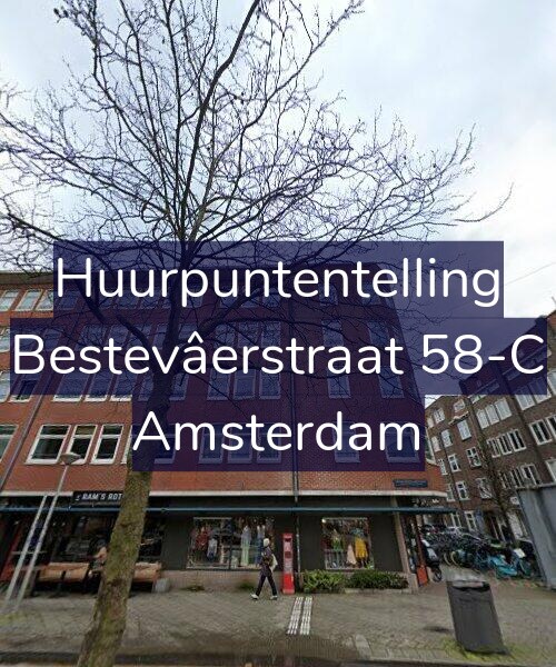 Foto gevel Huurpuntentelling voor Bestevâerstraat 58-C, Amsterdam