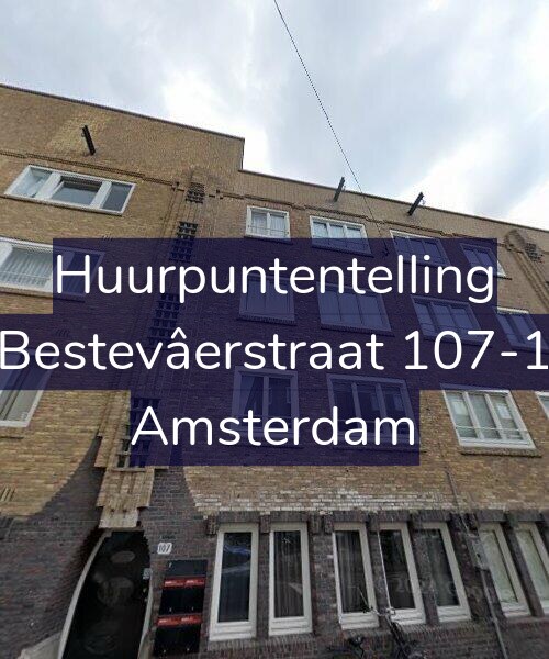 Foto gevel Huurpuntentelling voor Bestevâerstraat 107-1, Amsterdam
