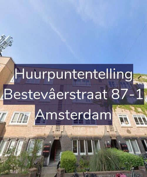 Foto gevel Huurpuntentelling voor Bestevâerstraat 87-1, Amsterdam