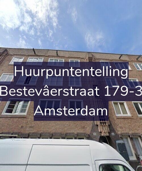 Foto gevel Huurpuntentelling voor Bestevâerstraat 179-3, Amsterdam