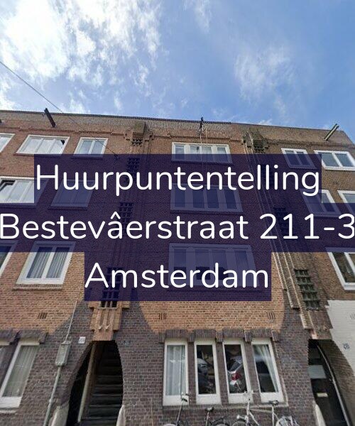 Foto gevel Huurpuntentelling voor Bestevâerstraat 211-3, Amsterdam