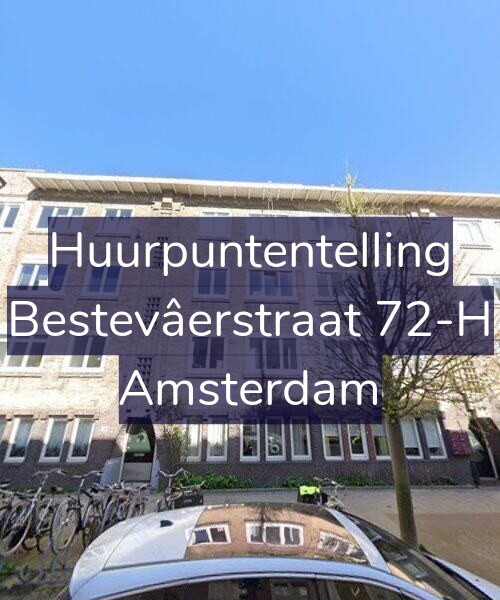 Foto gevel Huurpuntentelling voor Bestevâerstraat 72-H, Amsterdam