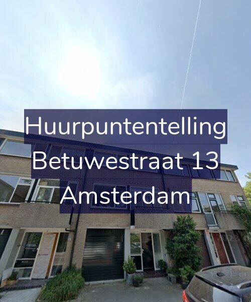 Foto gevel Huurpuntentelling voor Betuwestraat 13, Amsterdam