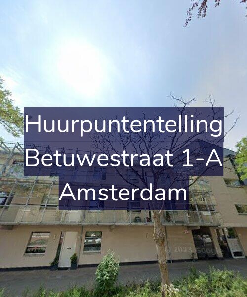 Foto gevel Huurpuntentelling voor Betuwestraat 1-A, Amsterdam