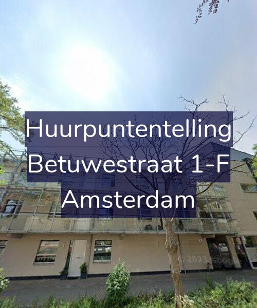 Foto gevel Huurpuntentelling voor Betuwestraat 1-F, Amsterdam