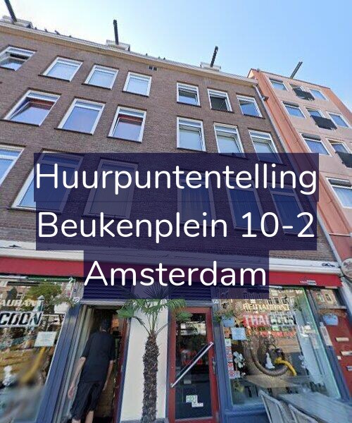 Foto gevel Huurpuntentelling voor Beukenplein 10-2, Amsterdam