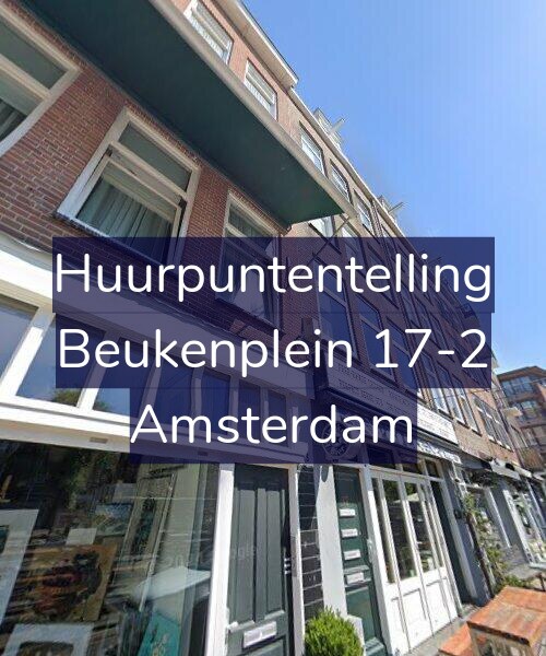 Foto gevel Huurpuntentelling voor Beukenplein 17-2, Amsterdam