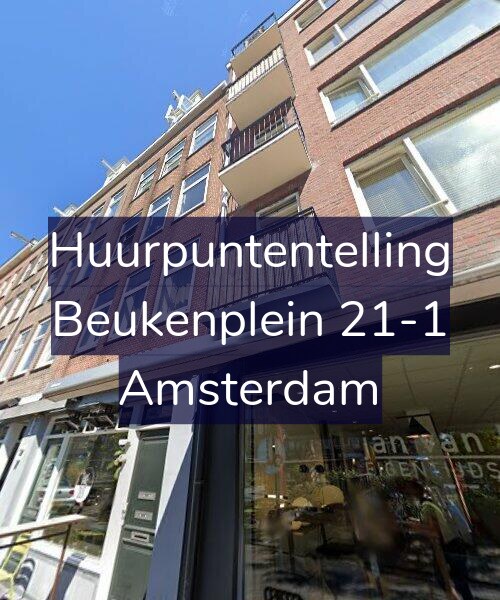 Foto gevel Huurpuntentelling voor Beukenplein 21-1, Amsterdam