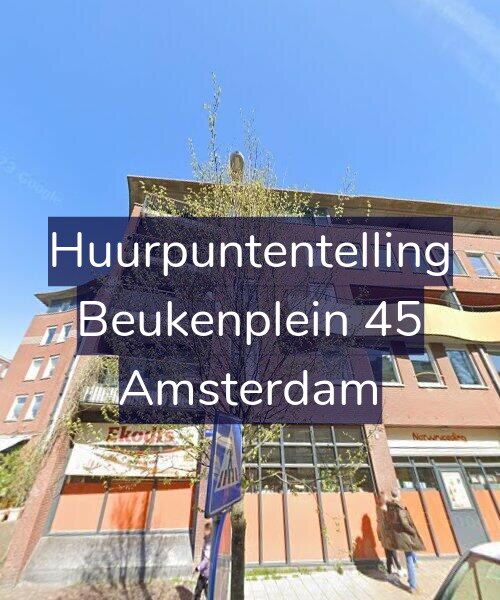Foto gevel Huurpuntentelling voor Beukenplein 45, Amsterdam