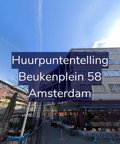 Foto gevel Huurpuntentelling voor Beukenplein 58, Amsterdam