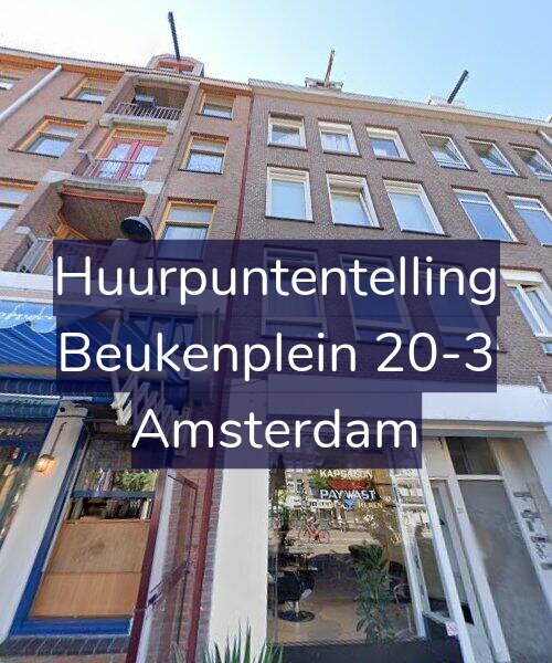 Foto gevel Huurpuntentelling voor Beukenplein 20-3, Amsterdam