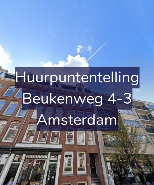 Foto gevel Huurpuntentelling voor Beukenweg 4-3, Amsterdam