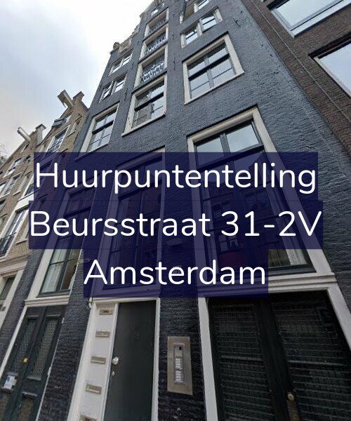 Foto gevel Huurpuntentelling voor Beursstraat 31-2V, Amsterdam
