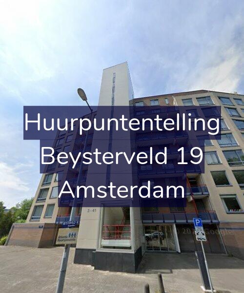 Foto gevel Huurpuntentelling voor Beysterveld 19, Amsterdam