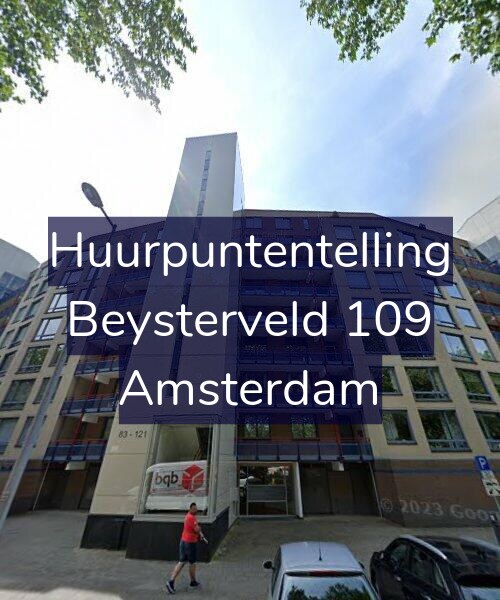 Foto gevel Huurpuntentelling voor Beysterveld 109, Amsterdam