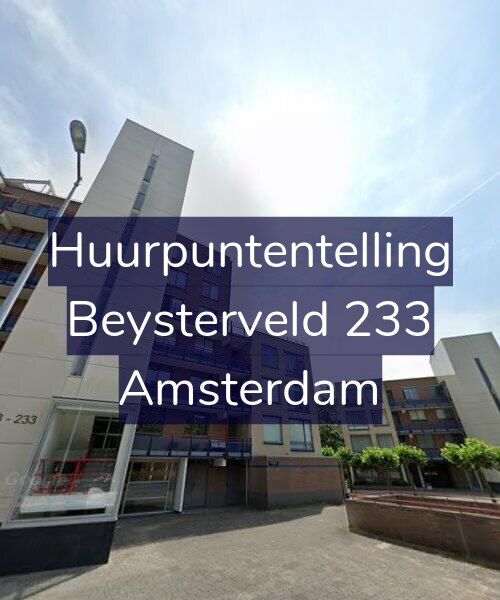 Foto gevel Huurpuntentelling voor Beysterveld 233, Amsterdam