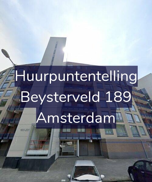 Foto gevel Huurpuntentelling voor Beysterveld 189, Amsterdam