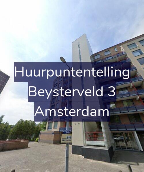 Foto gevel Huurpuntentelling voor Beysterveld 3, Amsterdam