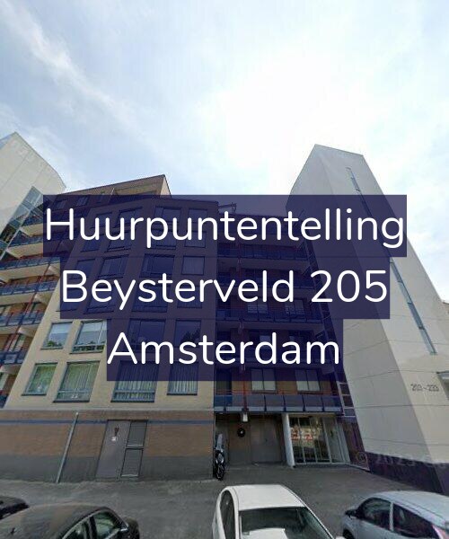 Foto gevel Huurpuntentelling voor Beysterveld 205, Amsterdam