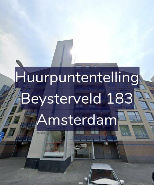 Foto gevel Huurpuntentelling voor Beysterveld 183, Amsterdam