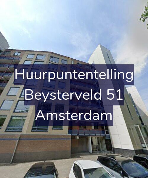 Foto gevel Huurpuntentelling voor Beysterveld 51, Amsterdam