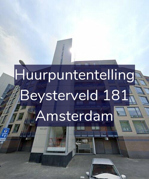 Foto gevel Huurpuntentelling voor Beysterveld 181, Amsterdam